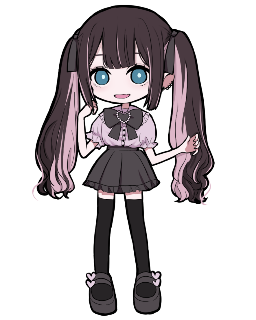 背景透過＿全身デフォルメイラスト制作サンプル