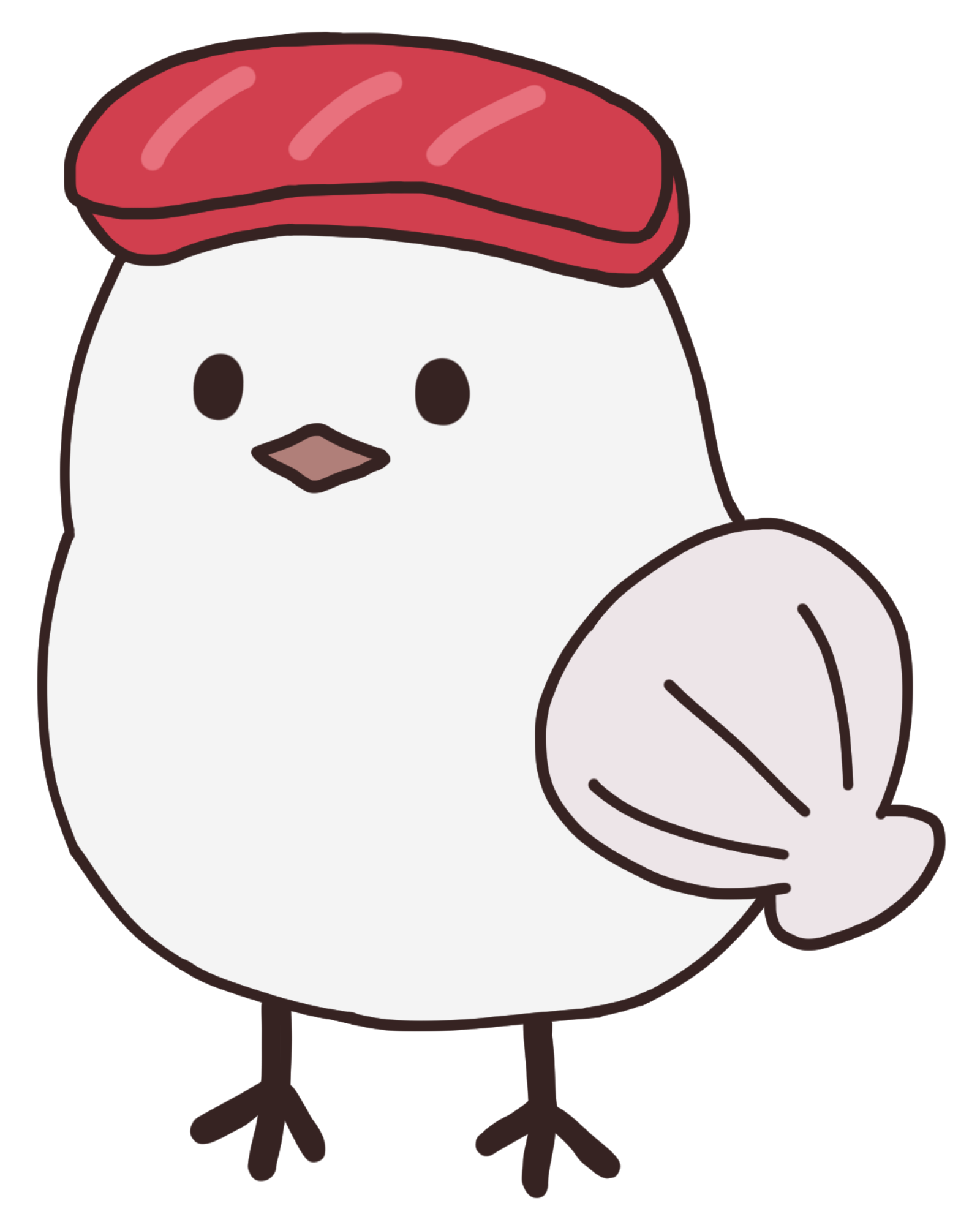 背景透過＿全身ゆるキャライラスト制作サンプル